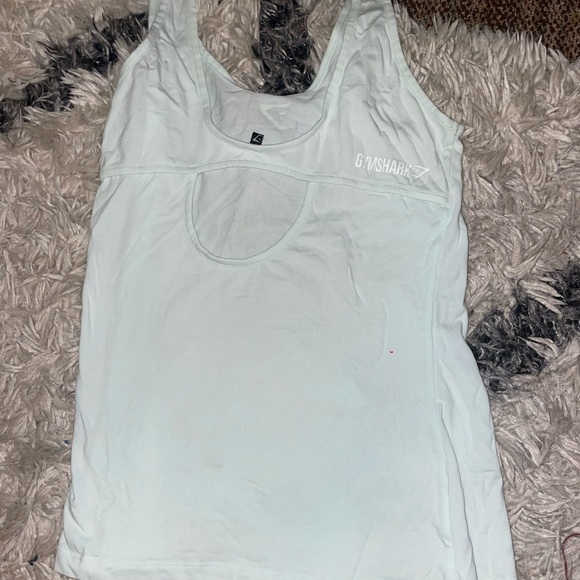 Gymshark light blue workout tank top - Picture 2 of 2